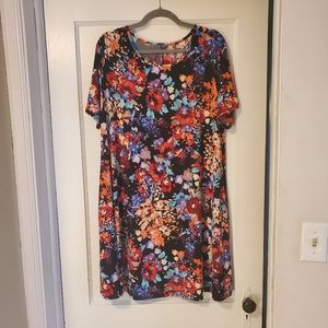 Floral short sleeve dress